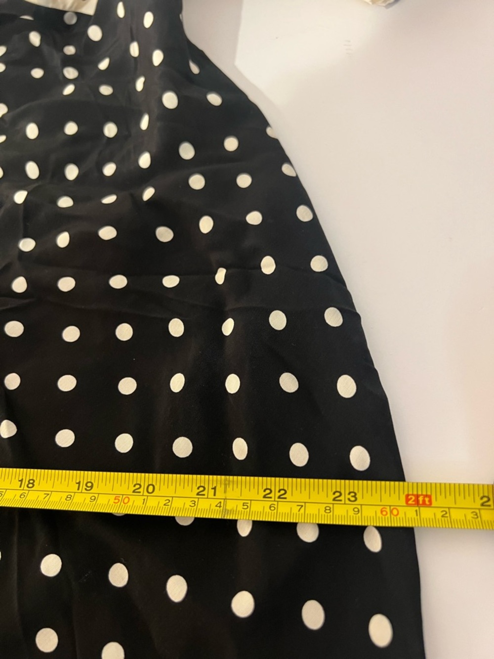 A New Day | Polka Dot V-Neck Midi Dress in Black and Cream - Picture 10 of 13